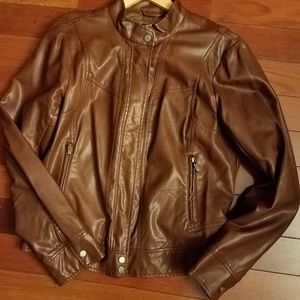Bernardo faux leather jacket  size large